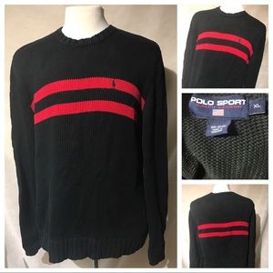 Polo Sport Ralph Lauren XL Black Sweater A3573